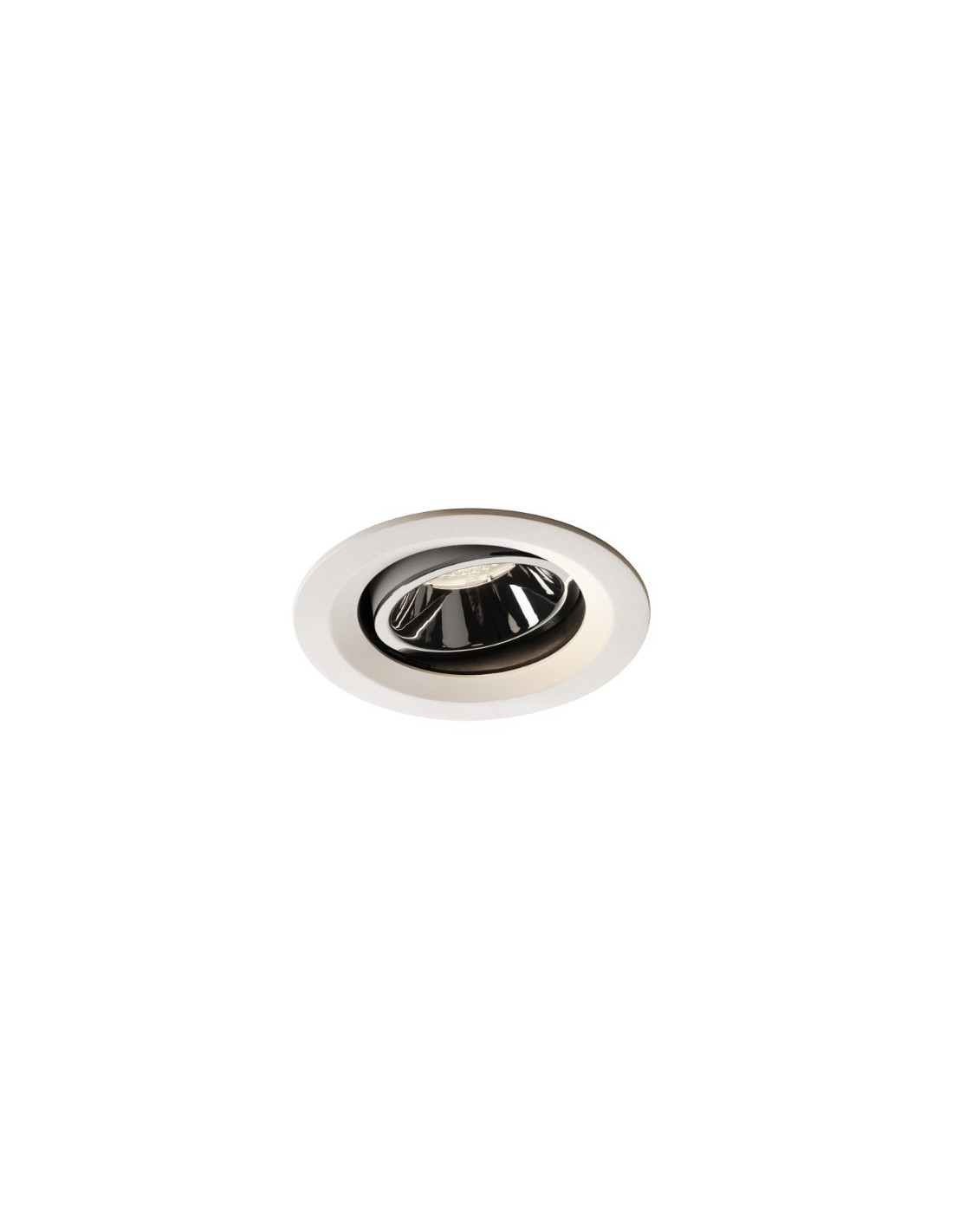 Numinos move DL M plafonnier encastré LED blanc/chromé 4000K 40° inclin/pivo