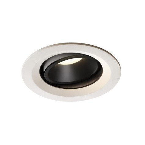 Numinos move DL M plafonnier encastré LED blanc/noir 4000K 55° inclin/pivo