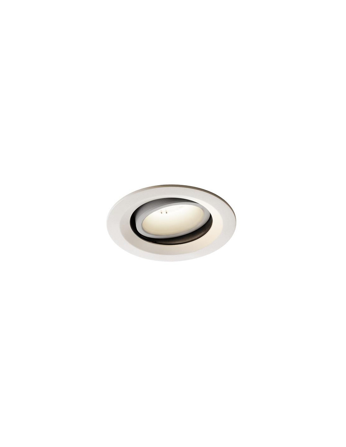 Numinos move DL M plafonnier encastré LED blanc/blanc 4000K 55° inclin/pivo