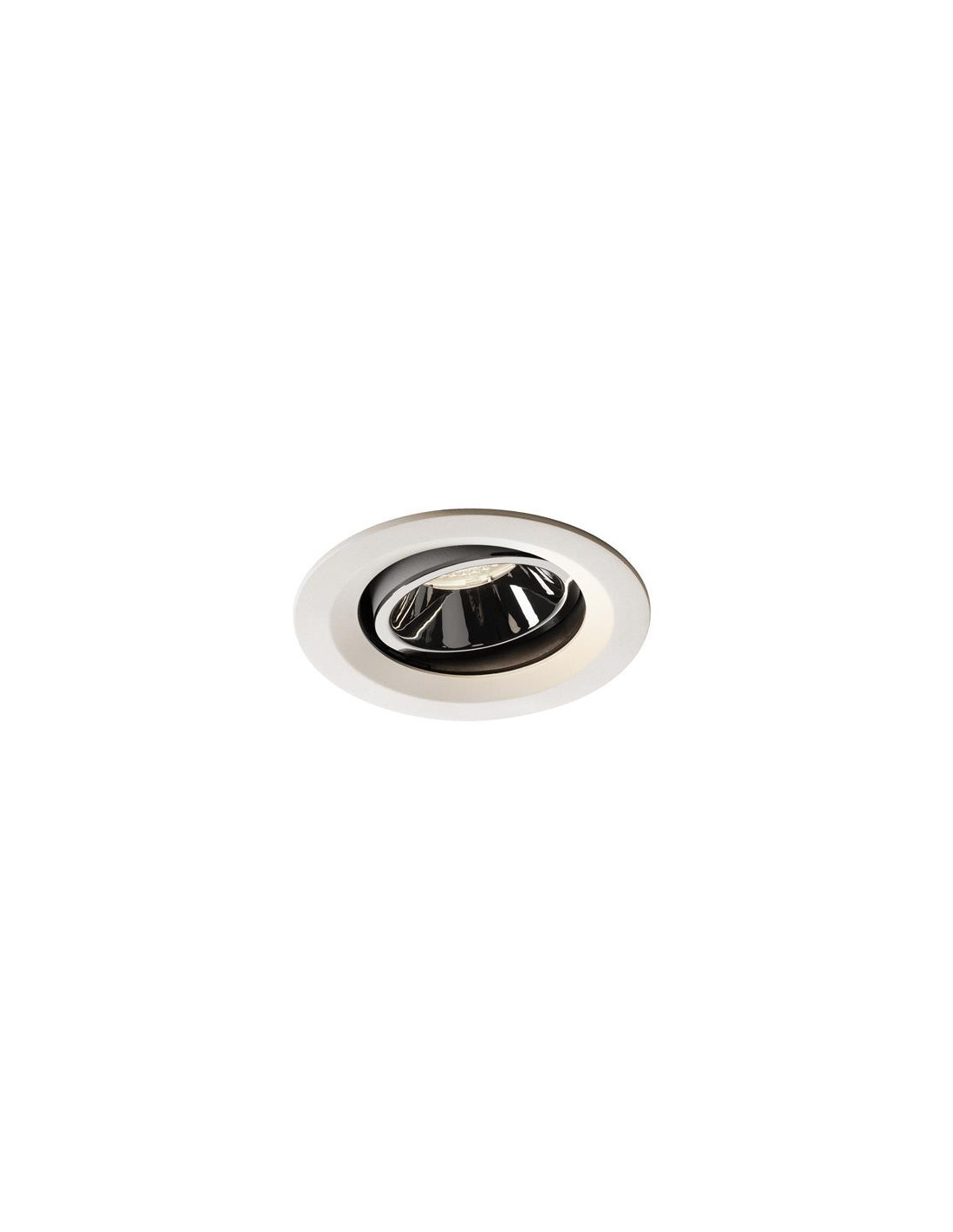 Numinos move DL M plafonnier encastré LED blanc/chromé 4000K 55° inclin/pivo
