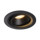 Numinos move DL L plafonnier encastré LED noir/noir 2700K 55° inclin/pivo