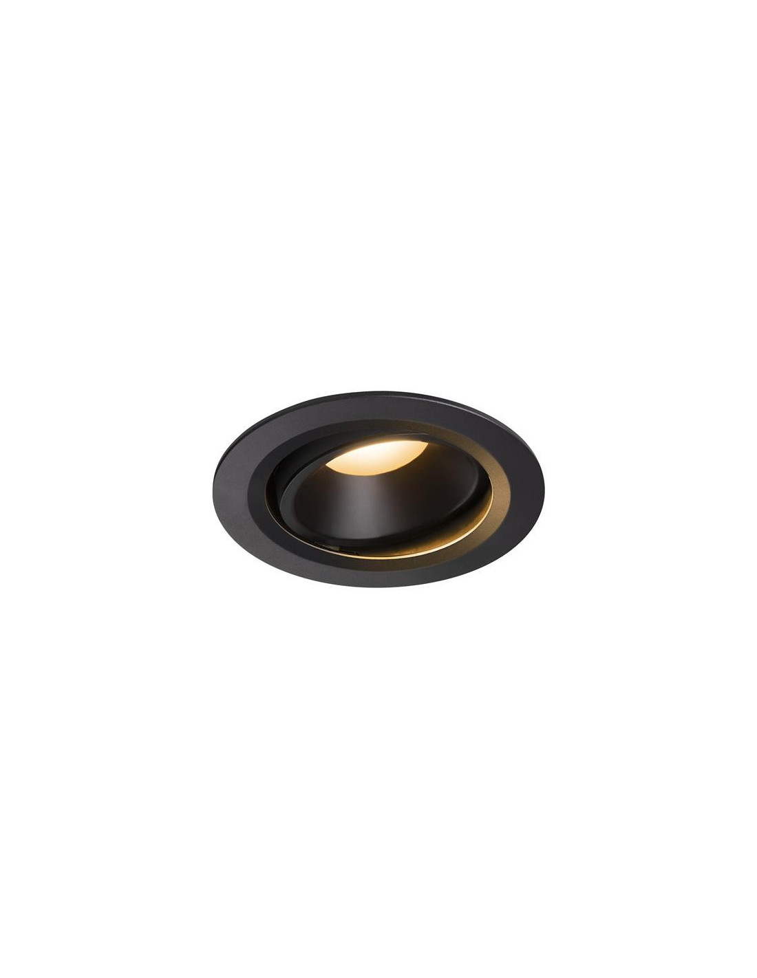 Numinos move DL L plafonnier encastré LED noir/noir 2700K 55° inclin/pivo