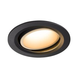Numinos move DL L plafonnier encastré LED noir/blanc 2700K 55° inclin/pivo