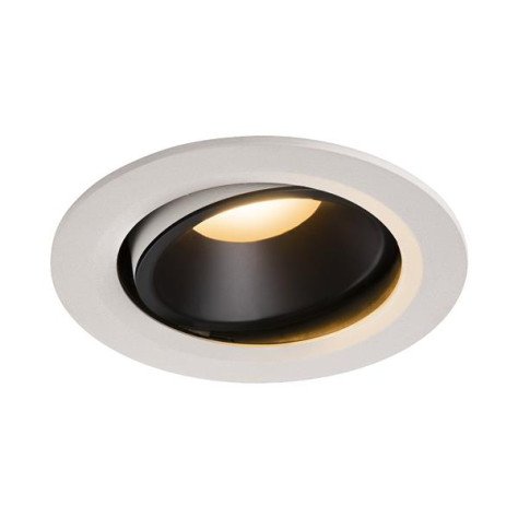 Numinos move DL L plafonnier encastré LED blanc/noir 2700K 40° inclin/pivo