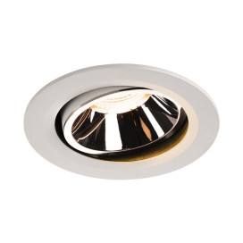 Numinos move DL L plafonnier encastré LED blanc/chromé 2700K 55° inclin/pivo