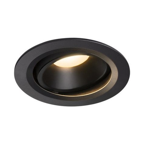 Numinos move DL L plafonnier encastré LED noir/noir 3000K 20° inclin/pivo