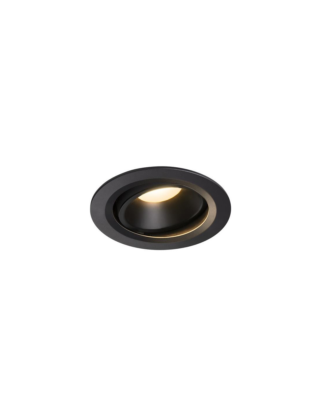 Numinos move DL L plafonnier encastré LED noir/noir 3000K 20° inclin/pivo