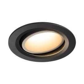 Numinos move DL L plafonnier encastré LED noir/blanc 3000K 20° inclin/pivo