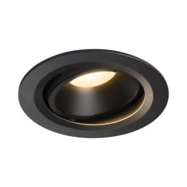 Numinos move DL L plafonnier encastré LED noir/noir 3000K 40° inclin/pivo