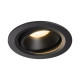 Numinos move DL L plafonnier encastré LED noir/noir 3000K 40° inclin/pivo