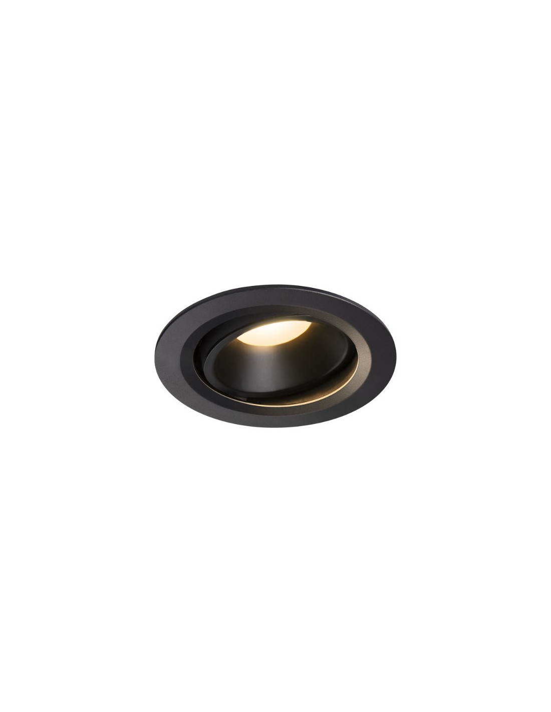 Numinos move DL L plafonnier encastré LED noir/noir 3000K 40° inclin/pivo