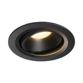 Numinos move DL L plafonnier encastré LED noir/noir 3000K 55° inclin/pivo