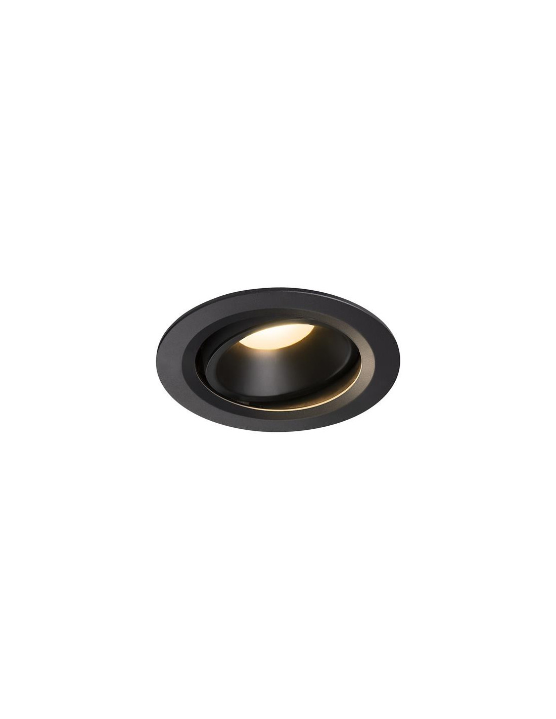 Numinos move DL L plafonnier encastré LED noir/noir 3000K 55° inclin/pivo
