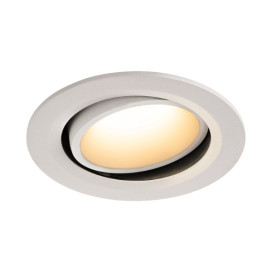 Numinos move DL L plafonnier encastré LED blanc/blanc 3000K 40° inclin/pivo