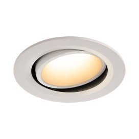 Numinos move DL L plafonnier encastré LED blanc/blanc 3000K 40° inclin/pivo