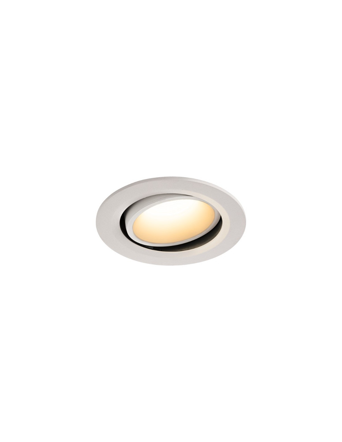 Numinos move DL L plafonnier encastré LED blanc/blanc 3000K 40° inclin/pivo