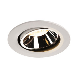 Numinos move DL L plafonnier encastré LED blanc/chromé 3000K 40° inclin/pivo