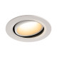 Numinos move DL L plafonnier encastré LED blanc/blanc 3000K 55° inclin/pivo