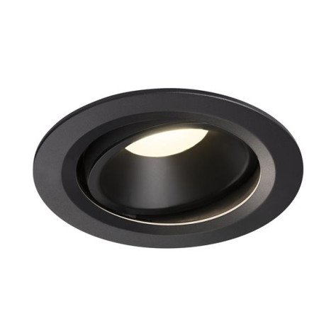 Numinos move DL L plafonnier encastré LED noir/noir 4000K 20° inclin/pivo