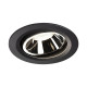 Numinos move DL L plafonnier encastré LED noir/chromé 4000K 40° inclin/pivo