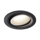Numinos move DL L plafonnier encastré LED noir/blanc 4000K 55° inclin/pivo