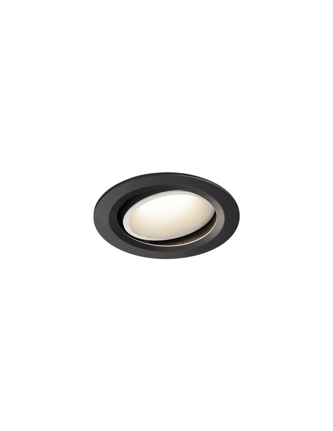 Numinos move DL L plafonnier encastré LED noir/blanc 4000K 55° inclin/pivo