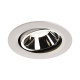 Numinos move DL L plafonnier encastré LED blanc/chromé 4000K 20° inclin/pivo