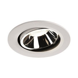 Numinos move DL L plafonnier encastré LED blanc/chromé 4000K 40° inclin/pivo