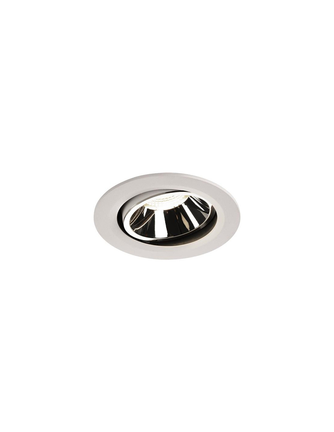 Numinos move DL L plafonnier encastré LED blanc/chromé 4000K 40° inclin/pivo