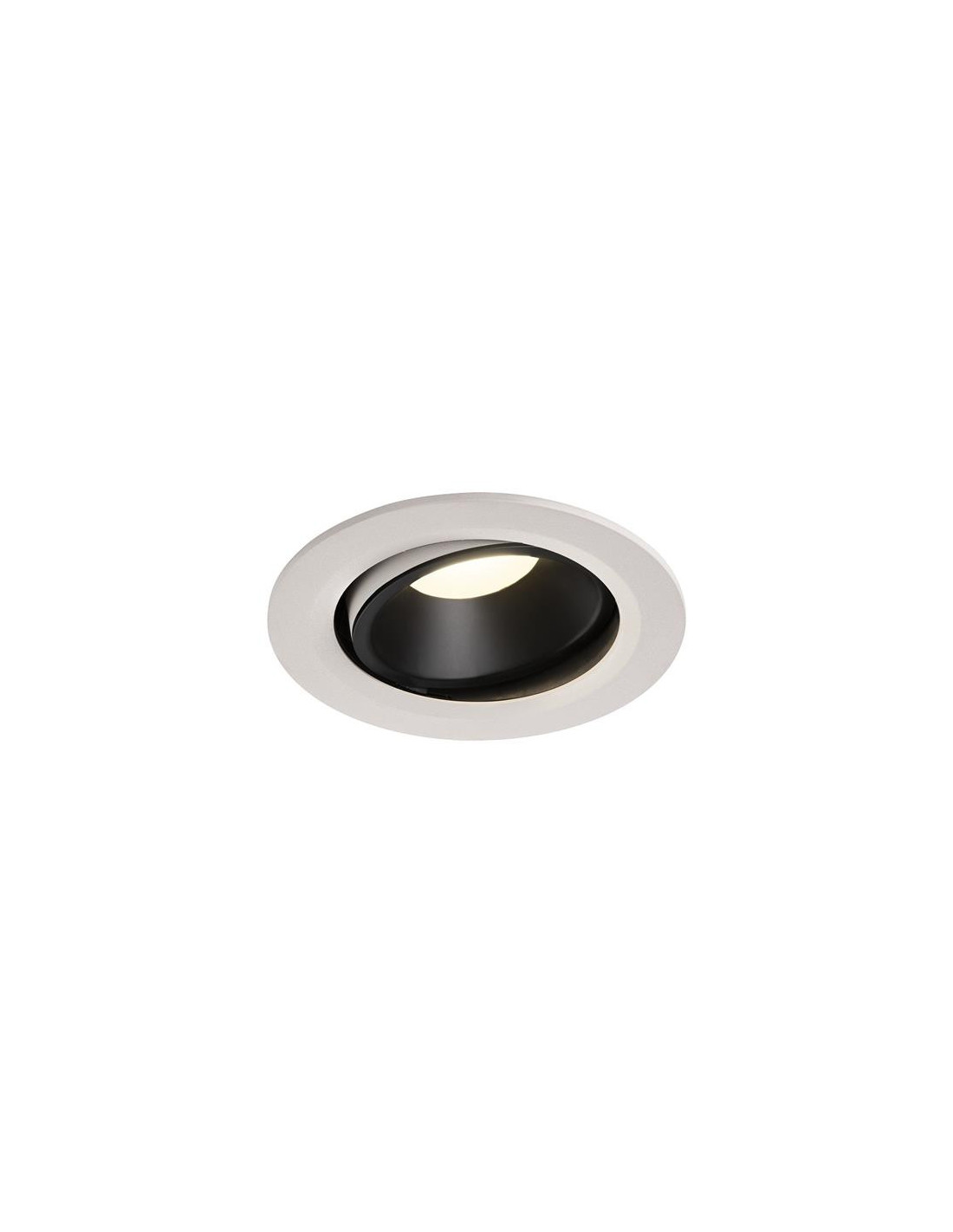 Numinos move DL L plafonnier encastré LED blanc/noir 4000K 55° inclin/pivo