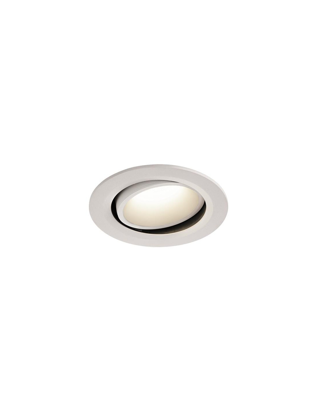 Numinos move DL L plafonnier encastré LED blanc/blanc 4000K 55° inclin/pivo