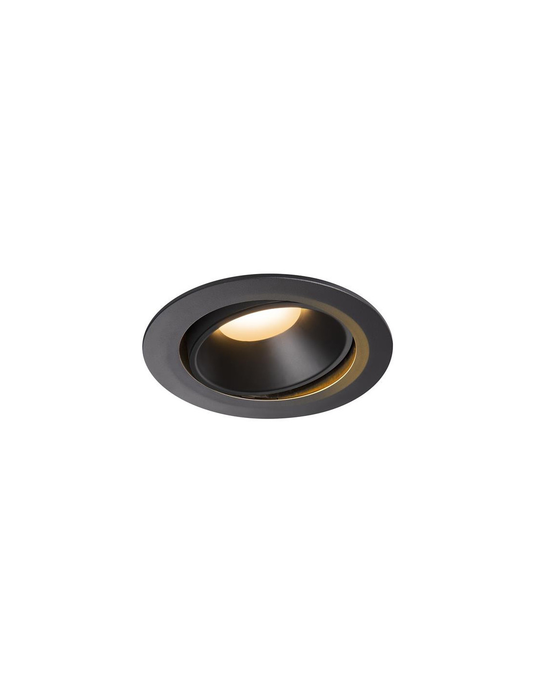 Numinos move DL XL plafonnier encastré LED noir/noir 2700K 20° inclin/pivo