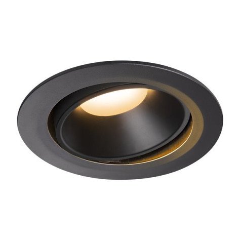 Numinos move DL XL plafonnier encastré LED noir/noir 2700K 40° inclin/pivo