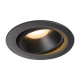 Numinos move DL XL plafonnier encastré LED noir/noir 2700K 55° inclin/pivo
