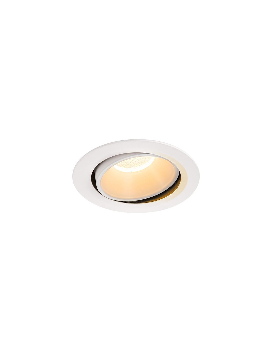 Numinos move DL XL plafonnier encastré LED blanc/blanc 2700K 55° inclin/pivo