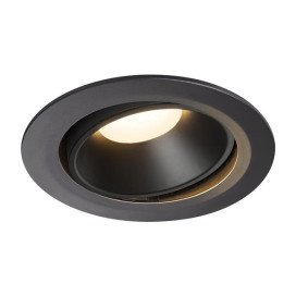 Numinos move DL XL plafonnier encastré LED noir/noir 3000K 40° inclin/pivo