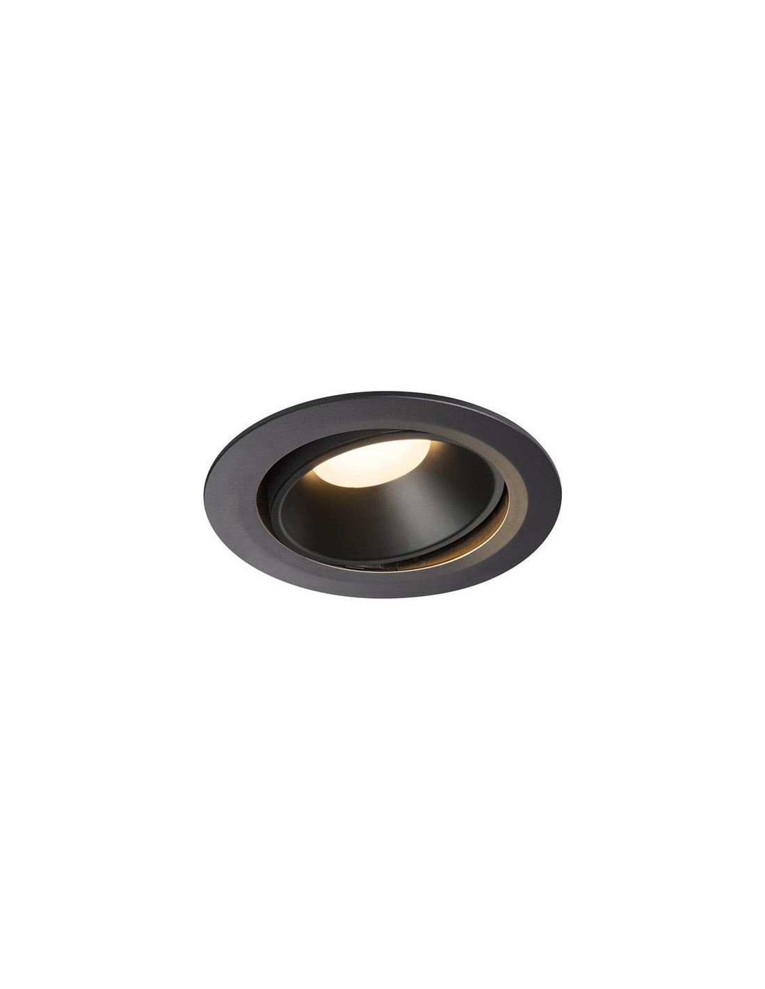 Numinos move DL XL plafonnier encastré LED noir/noir 3000K 55° inclin/pivo