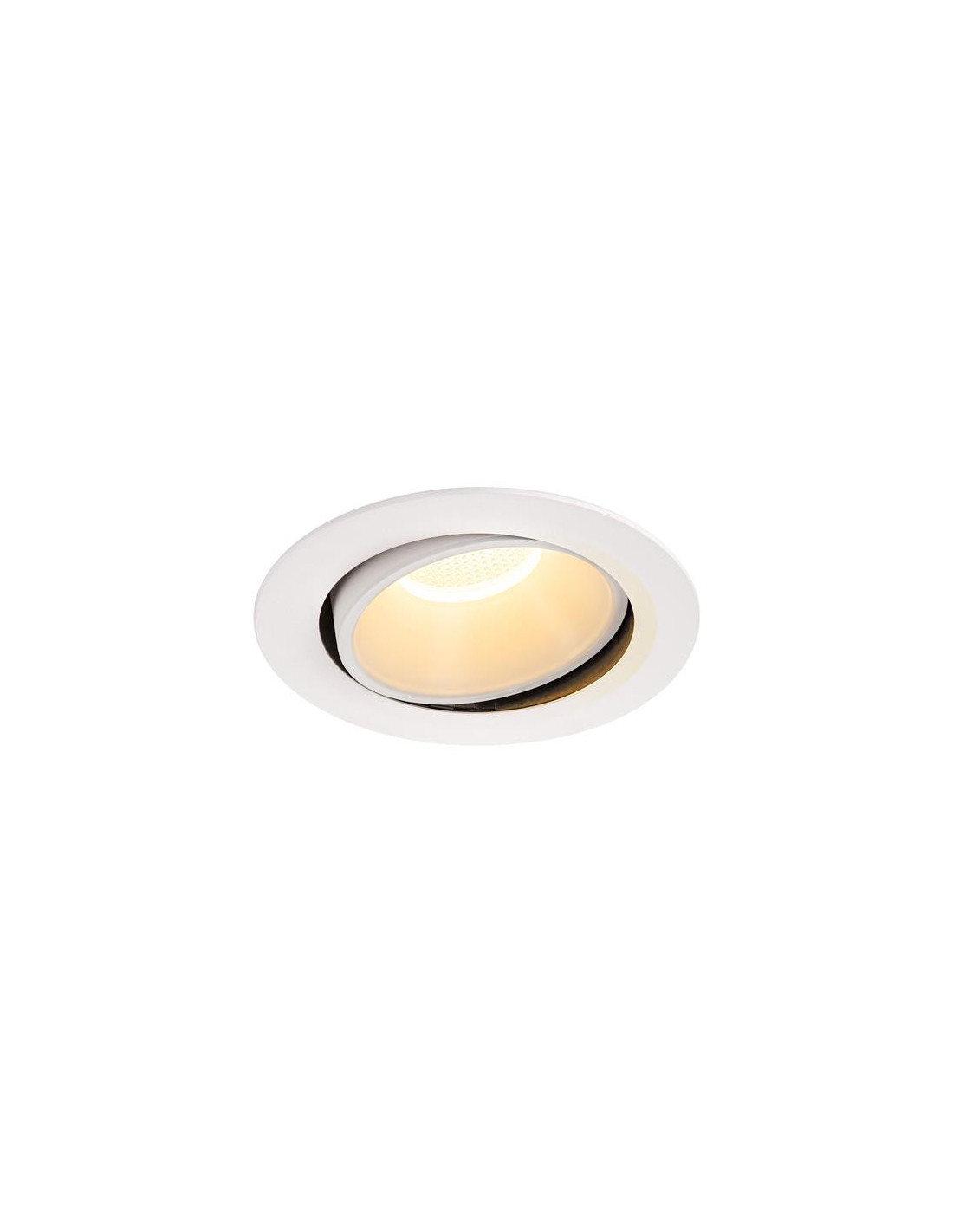 Numinos move DL XL plafonnier encastré LED blanc/blanc 3000K 20° inclin/pivo
