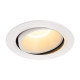 Numinos move DL XL plafonnier encastré LED blanc/blanc 3000K 40° inclin/pivo