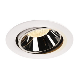 Numinos move DL XL plafonnier encastré LED blanc/chromé 3000K 55° inclin/pivo