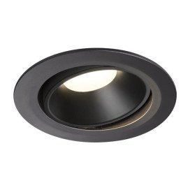 Numinos move DL XL plafonnier encastré LED noir/noir 4000K 20° inclin/pivo