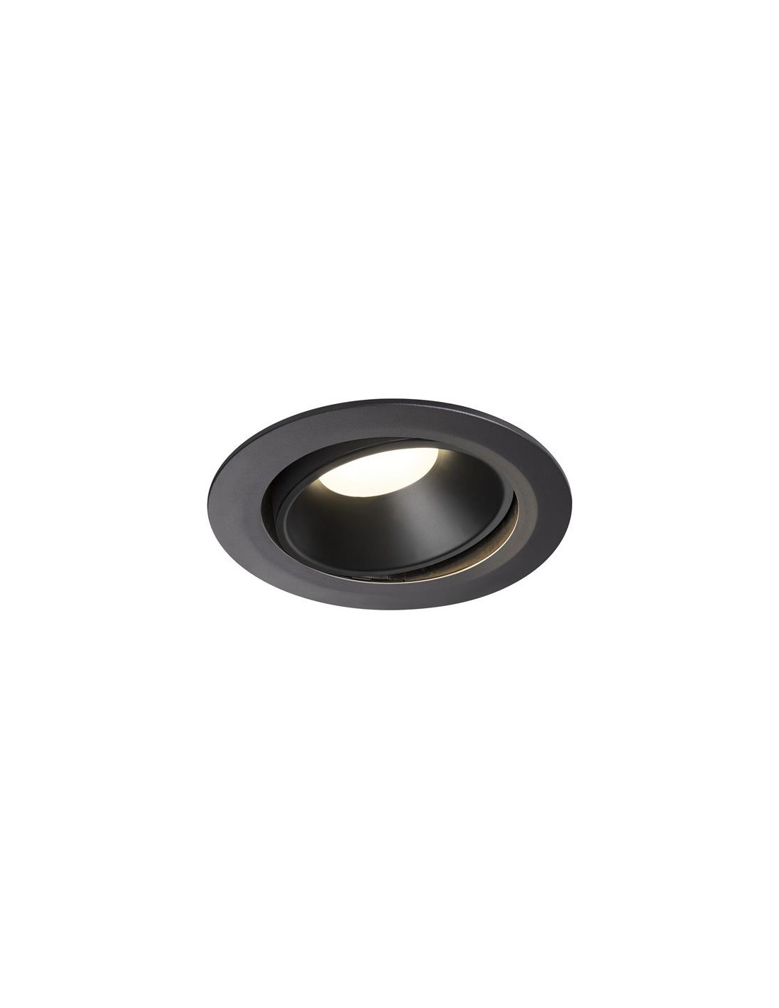 Numinos move DL XL plafonnier encastré LED noir/noir 4000K 20° inclin/pivo