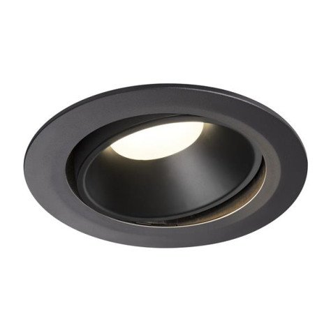Numinos move DL XL plafonnier encastré LED noir/noir 4000K 40° inclin/pivo