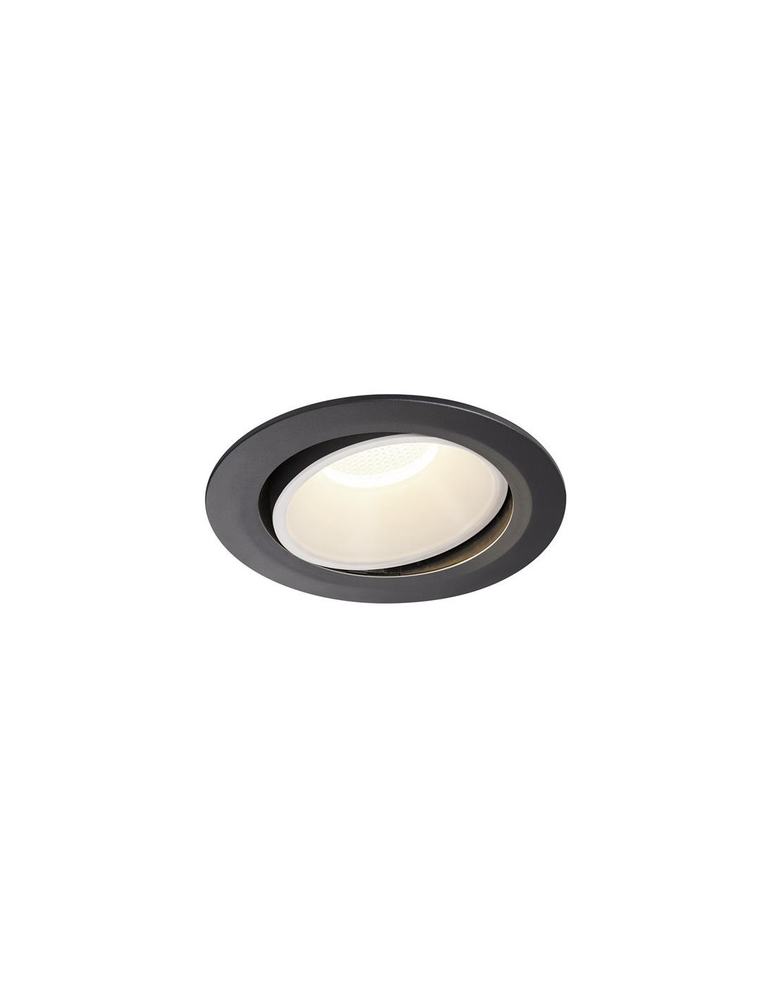 Numinos move DL XL plafonnier encastré LED noir/blanc 4000K 40° inclin/pivo