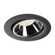 Numinos move DL XL plafonnier encastré LED noir/chromé 4000K 55° inclin/pivo