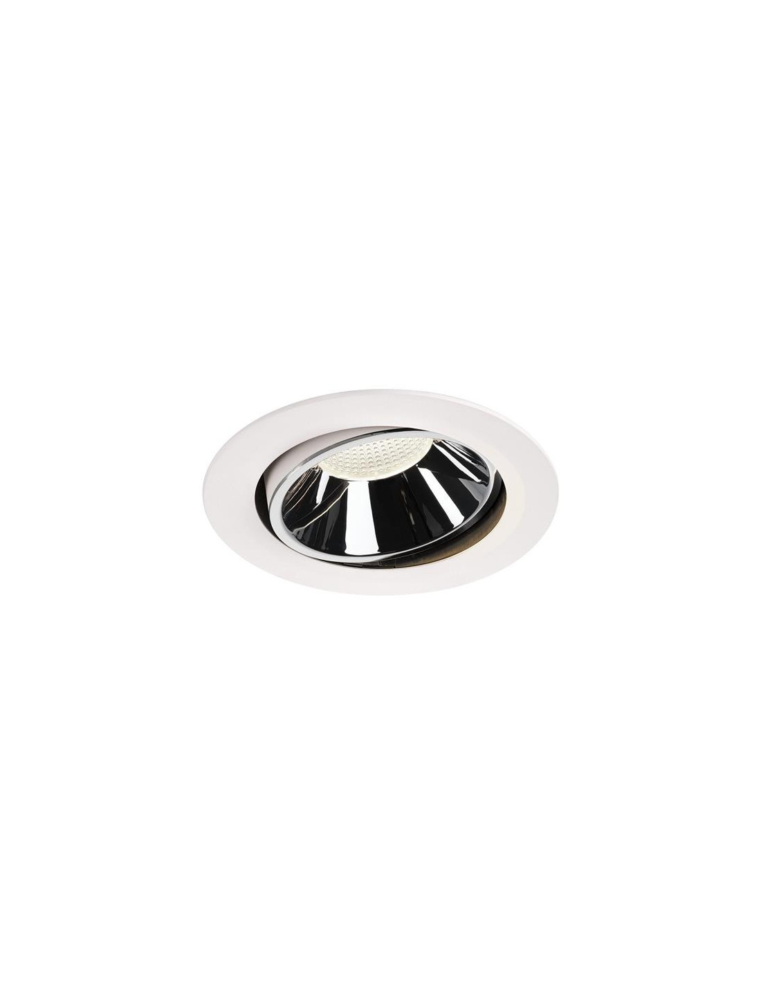 Numinos move DL XL plafonnier encastré LED blanc/chromé 4000K 20° inclin/pivo