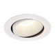 Numinos move DL XL plafonnier encastré LED blanc/blanc 4000K 40° inclin/pivo