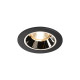 Numinos DL S plafonnier encastré LED noir/chromé 2700K 55°