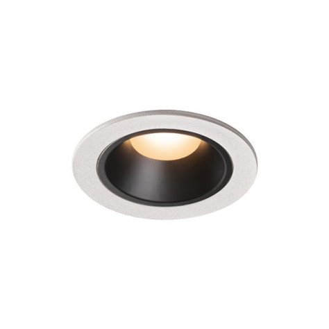Numinos DL S plafonnier encastré LED blanc/noir 2700K 40°