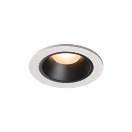 Numinos DL S plafonnier encastré LED blanc/noir 2700K 55°